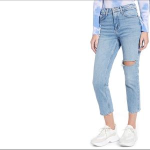 Topshop Straight Leg Cropper Denim